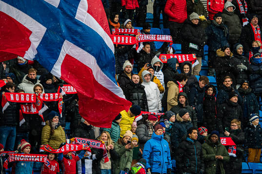 Spectators in the stands