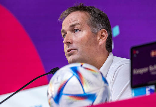 [DK=20221121: Herrelandsholdet pressemøde i Doha, Qatar -