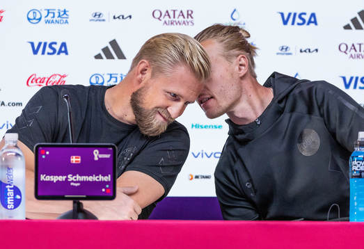 [DK=20221121: Herrelandsholdet pressemøde i Doha, Qatar -