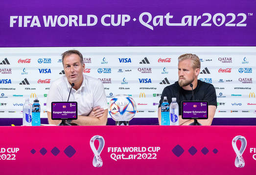 [DK=20221121: Herrelandsholdet pressemøde i Doha, Qatar -