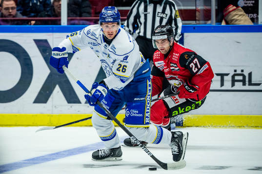 Leksands Patrik Noren mot Malmö Redhawks Ponthus Westerholm