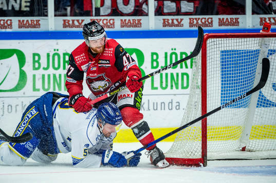 Malmö Redhawks Joakim Ryan mot Leksands Jonas Ahnelöv
