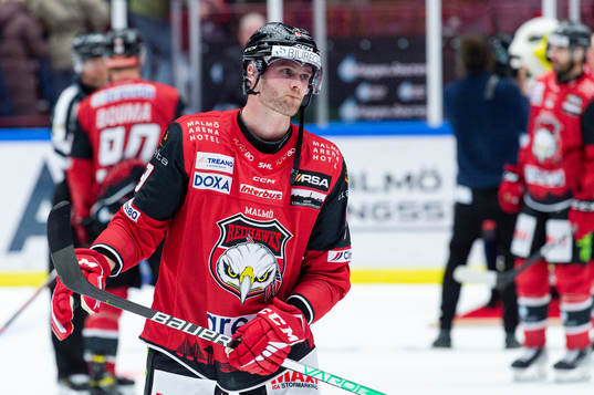 Malmö Redhawks Kim Rosdahl deppar