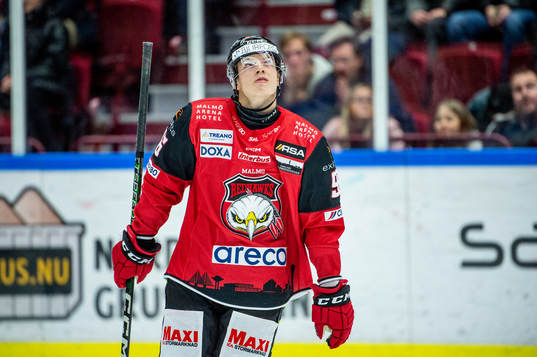 Malmö Redhawks Lukas Wernblom deppar