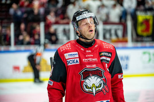 Malmö Redhawks Carl Söderberg deppar