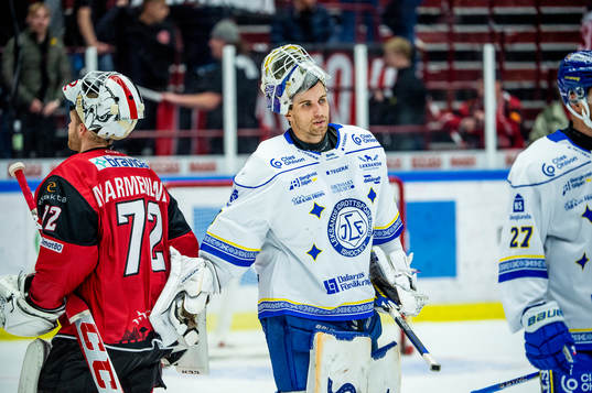 Malmö Redhawks målvakt Daniel Marmenlind och Leksands