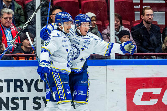 Leksands Kalle Östman jublar