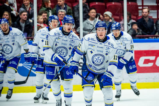 Leksands Kalle Östman jublar