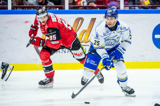 Leksands Carter Camper mot Malmö Redhawks Carl Persson