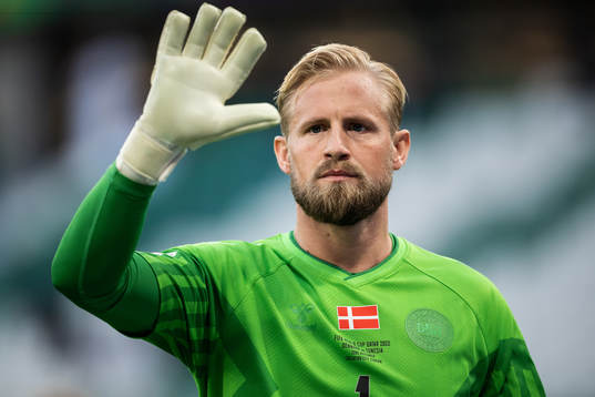 goalkeeper Kasper Schmeichel of Denmark