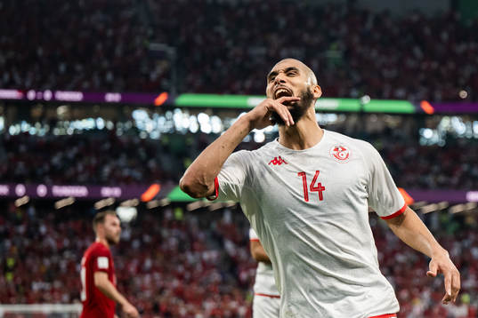 Aissa Laidouni of Tunisia looks dejected