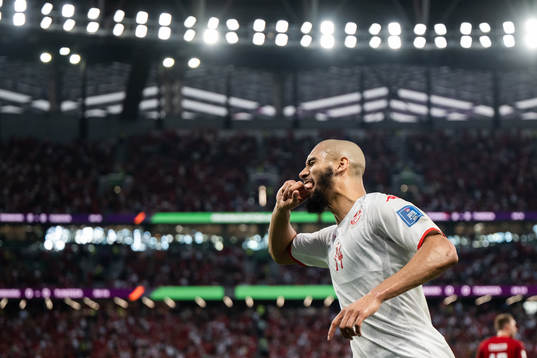 Aissa Laidouni of Tunisia looks dejected