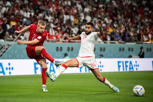 Rasmus Kristensen of Denmark and Ali Abdi of Tunisia