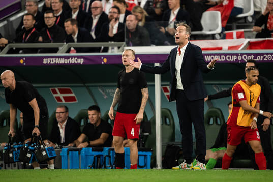 head coach Kasper Hjulmand of Denmark