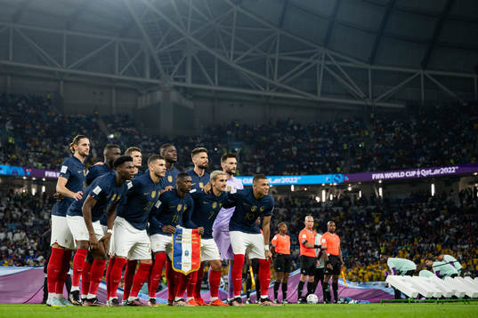 The starting eleven of France