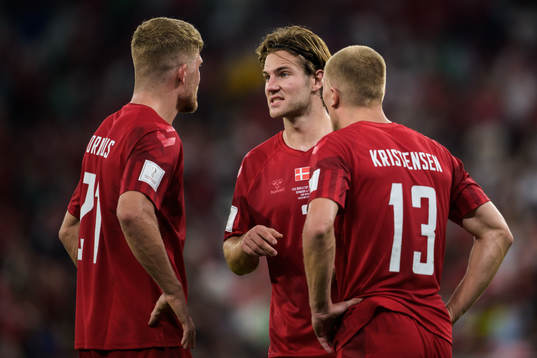 Andreas Cornelius, Joachim Andersen and Rasmus Kristensen
