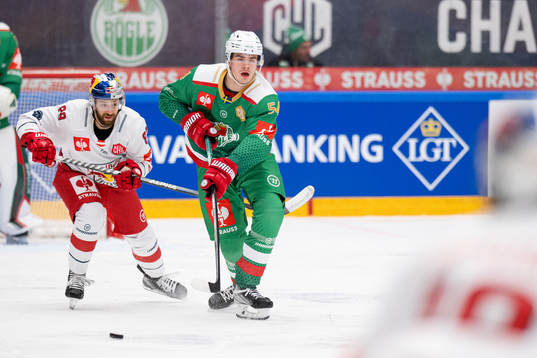 William Wallinder of Rögle and Florian Baltram of RB