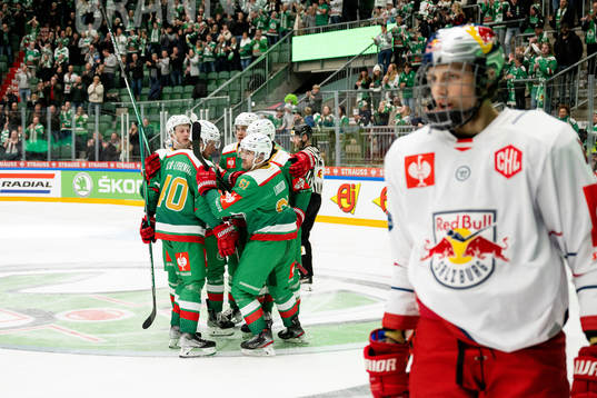 Ludvig Larsson of Rögle celebrates