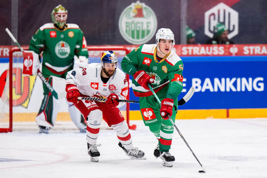 William Wallinder of Rögle and Florian Baltram of RB