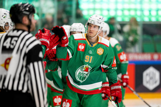 Adam Tambellini of Rögle celebrates the 2-0 goal
