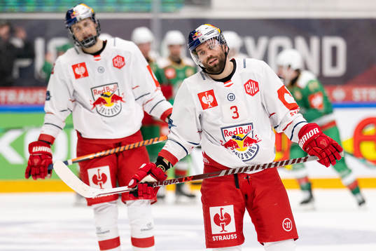 Goaltender Thomas Pfarrmaier of RB Salzburg looks dejected