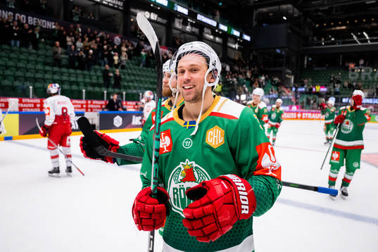 Michael Kapla of Rögle celebrates