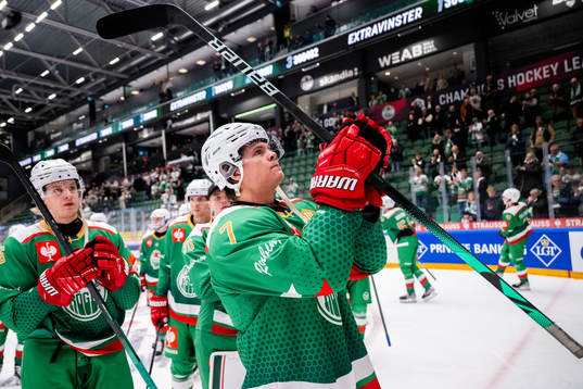 Erlend Lesund of Rögle celebrates
