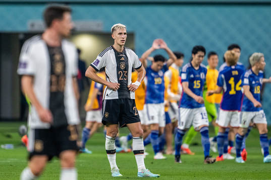 Nico Schlotterbeck of Germany looks dejected