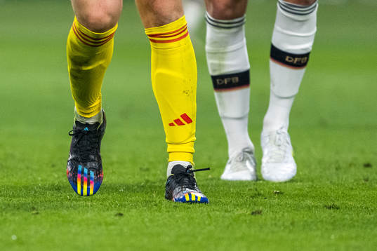 The shoes of goalkeeper Manuel Neuer of Germany