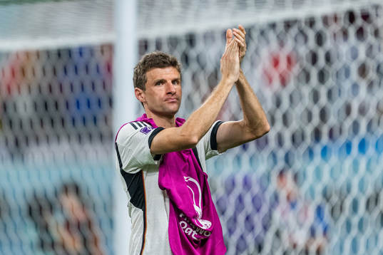 Thomas Müller of Germany looks dejected