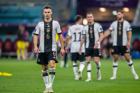Joshua Kimmich of Germany looks dejected
