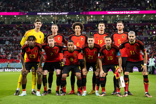 The starting eleven of Belgium
