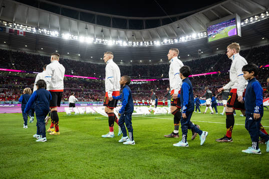 Timothy Castagne, Toby Alderweireld and Kevin de Bruyneof