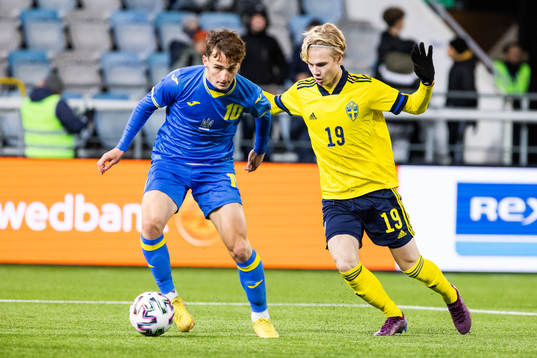 Ukrainas Oleh Fedor och Sveriges Theo Bergvall