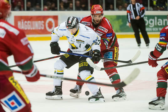 Östersunds Karl Johansson och Modos Josh Dickinson