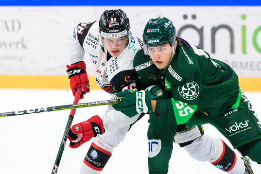 Malmö Redhawks Lukas Wernblom och Färjestads Max Lindroth