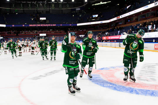 Färjestads Marcus Nilsson , Patrik Lundh och Remi Elie