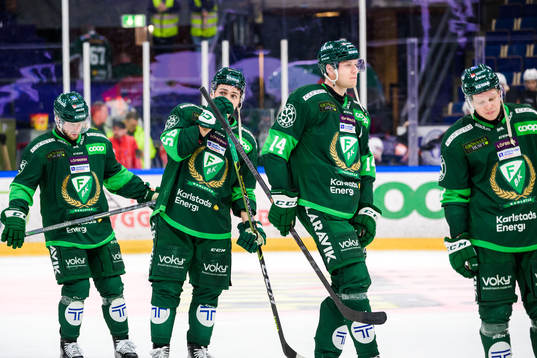 Färjestads Max Lindroth och Victor Ejdsell deppar