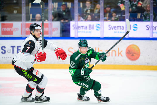 Malmö Redhawks Oliver Lauridsen och Färjestads Marcus