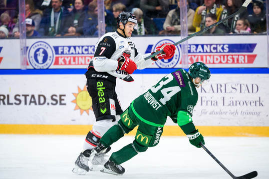 Malmö Redhawks Oliver Lauridsen och Färjestads Michael