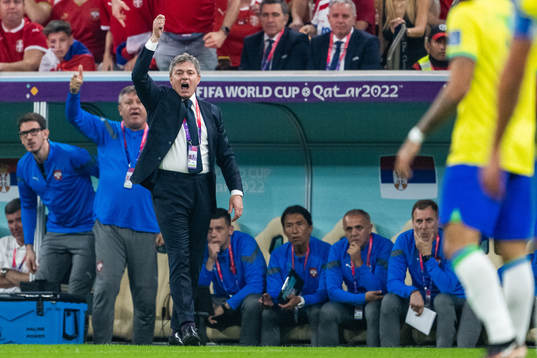 head coach Dragan Stojkovicof Serbia