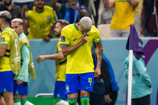 Richarlison of Brazil celebrates