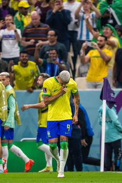 Richarlison of Brazil celebrates