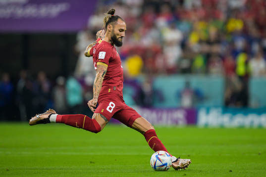 Nemanja Gudelj of Serbia