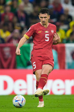 Milos Veljkovic of Serbia