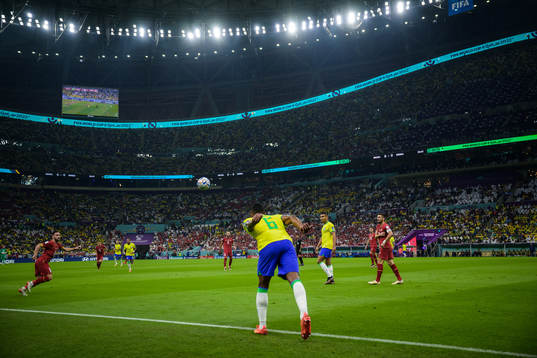 Alex Sandro of Brazil throws the ball