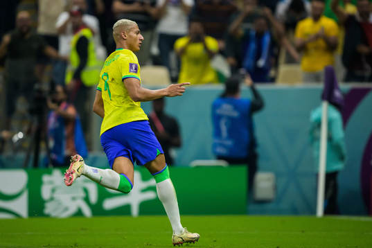 Richarlison of Brazil celebrates