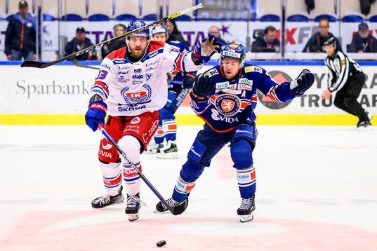 Oskarshamns Jiri Smejkal och Växjös Robert Rosén