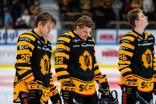Skellefteås Simon Robertsson och Jonathan Johnsson vid en