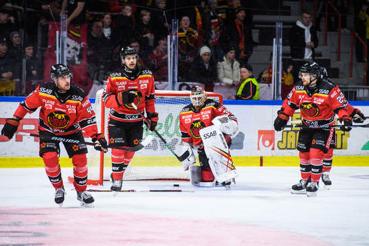 Luleås Jonathan Andersson, Pontus Själin, målvakt Joel